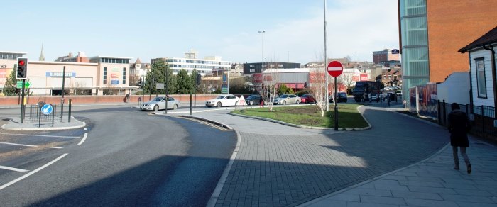 Corporation Street in Preston city centre